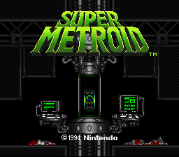 Super Metroid Black Plague Title Screen